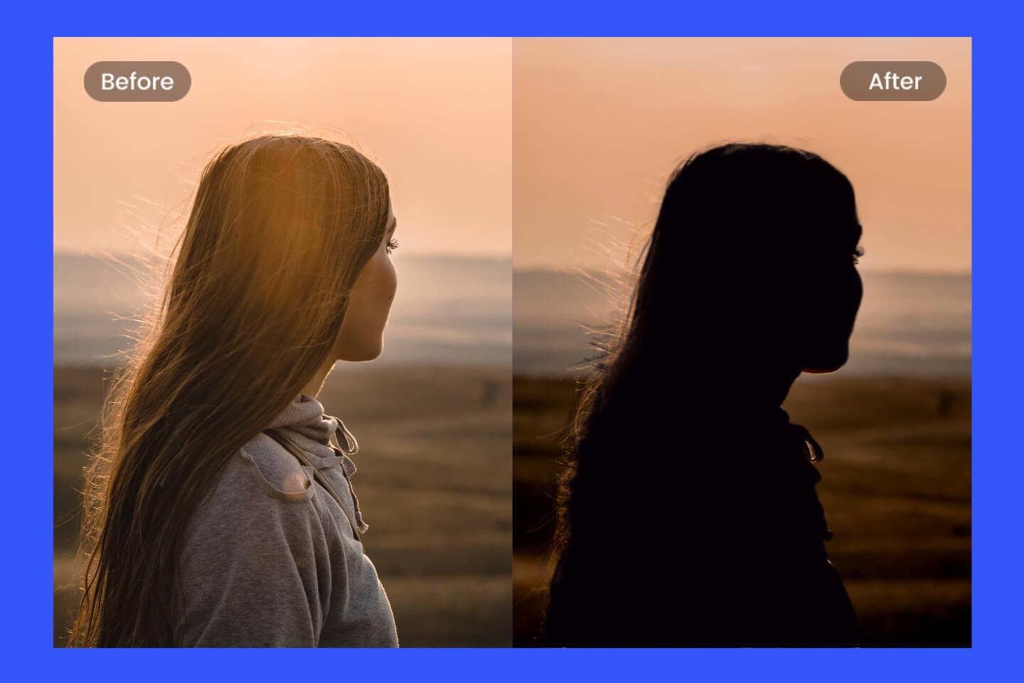 Fotorの無料のオンライン画像のシルエット化メーカー
