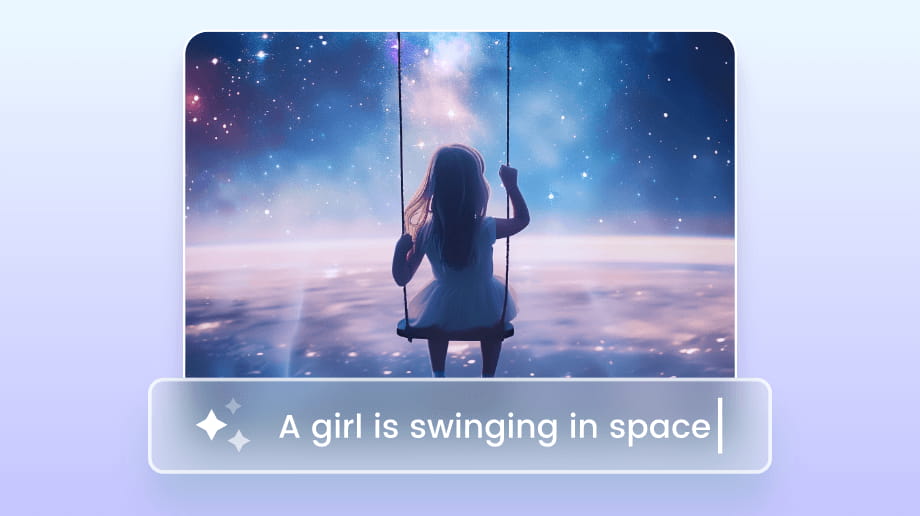 Le dos d'une petite fille se balançant dans l'espace.