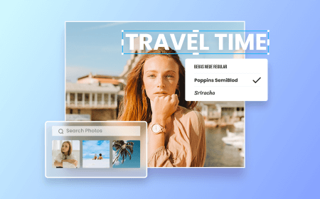Affiche éditée avec les outils de design de Fotor
