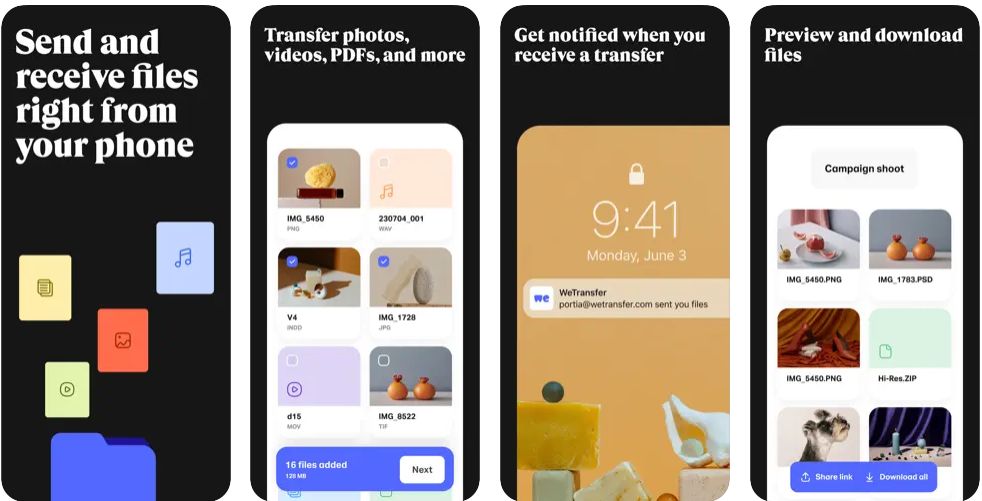 wetransfer features